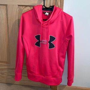 Pink under armor hoodie